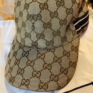 Gucci Tan Monogram Hat